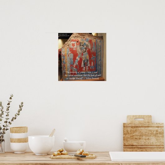 Toltec Empire Brilliant lackiertes W/Proverb Poste Poster (Küche)
