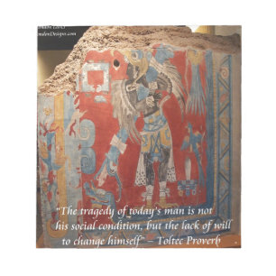 Toltec Empire Graphic & Famous Proverb Notizblock