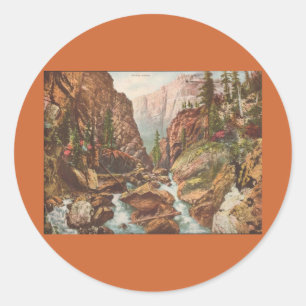 Toltec Gorge Runder Aufkleber