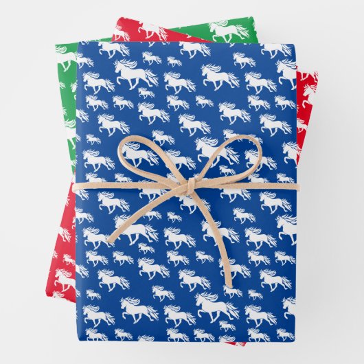 Tölter herde -Geschenkpapier 3 Farben Geschenkpapier Set (Beispiel)