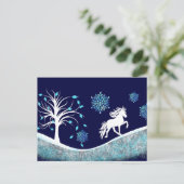 Tölter im Schnee Postkarte (Stehend Vorderseite)