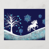 Tölter im Schnee Postkarte (Vorderseite)