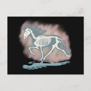 Tölter skeleton postkarte