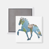 Toltet die Welt Magnet (Vorderseite/Rückseite)