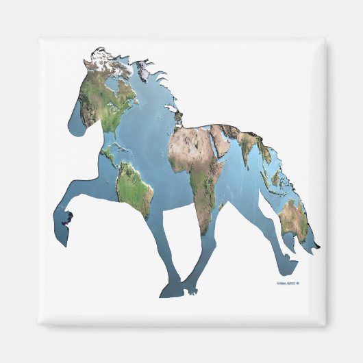 Toltet die Welt Magnet (Vorne)