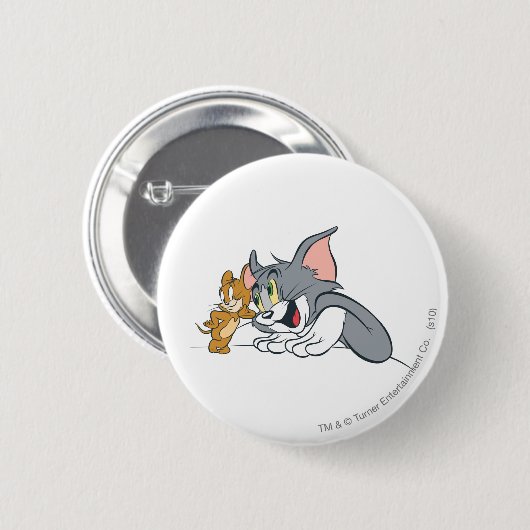 Tom and Jerry Best Buds Button (Vorne & Hinten)
