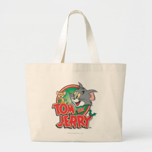 Tom and Jerry Classic Logo Jumbo Stoffbeutel