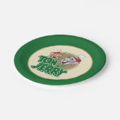 Tom and Jerry Holiday Logo Pappteller (Schrägansicht)