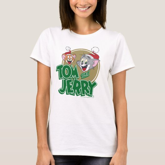 Tom and Jerry Holiday Logo T-Shirt (Vorderseite)