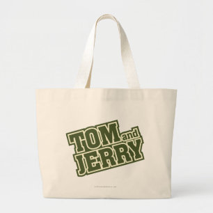 Tom and Jerry Logo 3 Jumbo Stoffbeutel