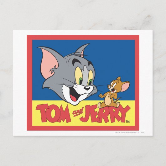 Tom And Jerry Logo Flat Postkarte (Vorderseite)