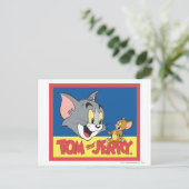 Tom And Jerry Logo Flat Postkarte (Stehend Vorderseite)