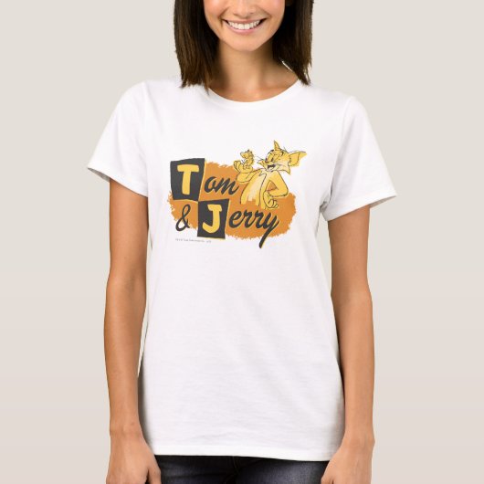 Tom and Jerry Mouse In Paw Logo T-Shirt (Vorderseite)