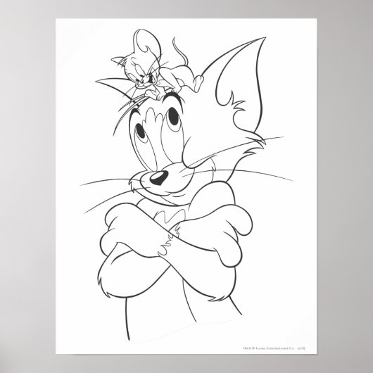 Tom and Jerry On Head Poster (Vorne)