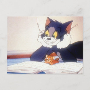 Tom And Jerry Read a Book Postkarte