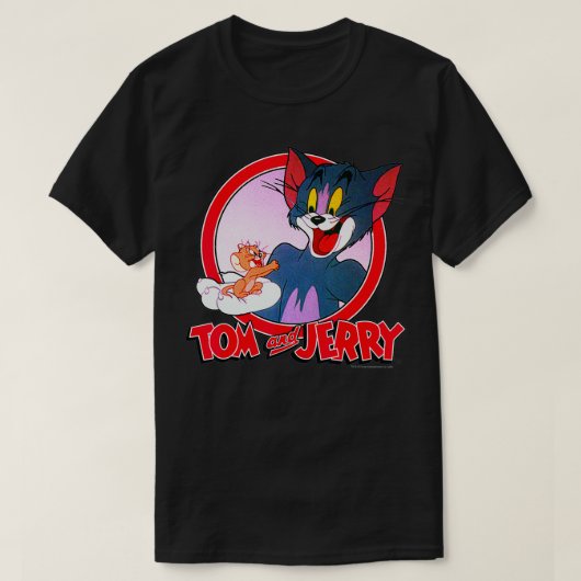Tom And Jerry Retro Style Portrait T-Shirt (Design vorne)