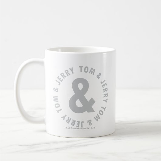 Tom and Jerry Round Logo 2 Kaffeetasse (Links)