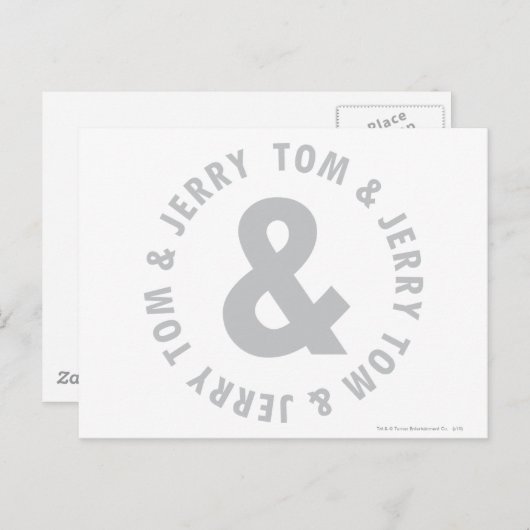 Tom and Jerry Round Logo 2 Postkarte (Vorne/Hinten)