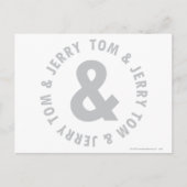 Tom and Jerry Round Logo 2 Postkarte (Vorderseite)