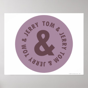 Tom and Jerry Round Logo 7 Poster