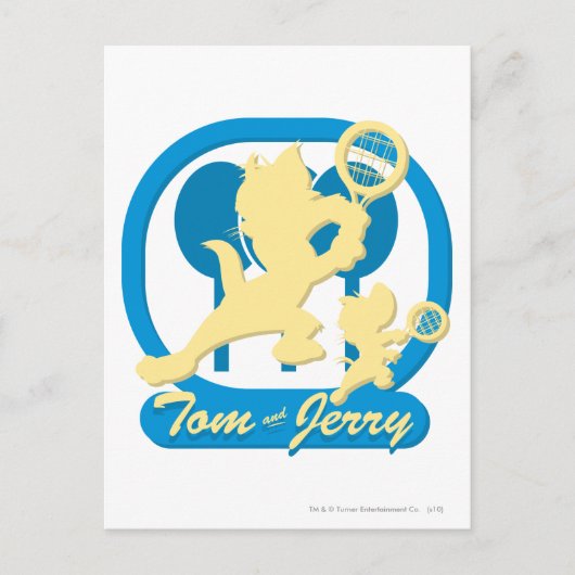 Tom and Jerry Tennis Stars 3 Postkarte (Vorderseite)