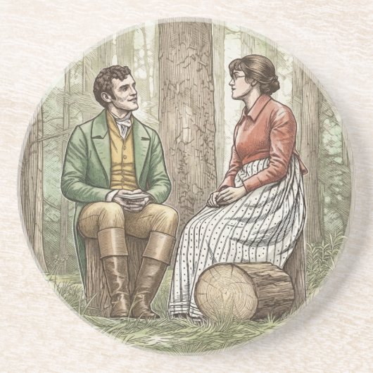 Tom and Mary from "The Other Bennet Sister" Getränkeuntersetzer (Vorne)