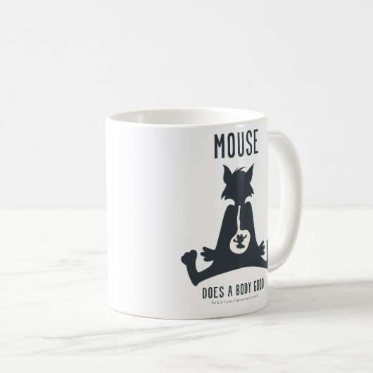 Tom Ate Jerry Silhouette Kaffeetasse (VorderseiteRechts)