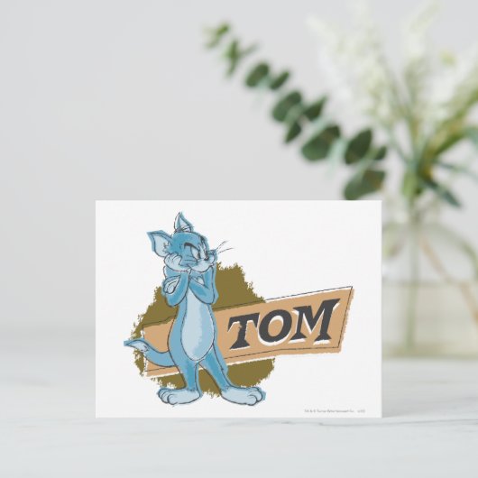 Tom Attitude Logo Postkarte (Stehend Vorderseite)