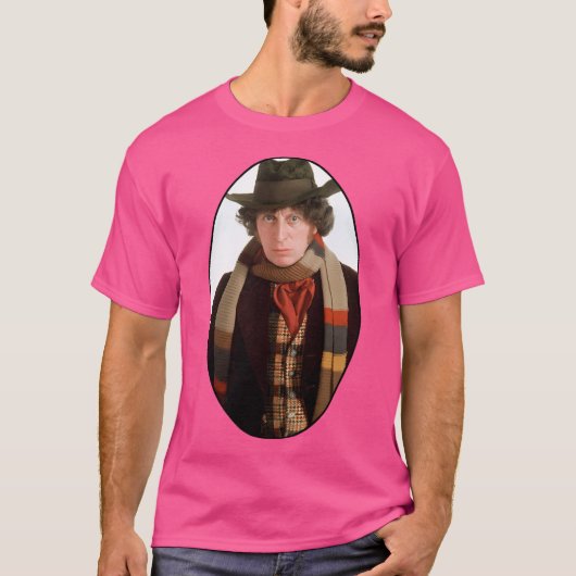 Tom Baker (Vierter Arzt) T-Shirt (Vorderseite)