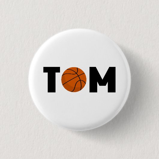 Tom Basketball Button (Vorderseite)