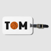 Tom Basketball Gepäckanhänger (Vorderseite (Horizontal))