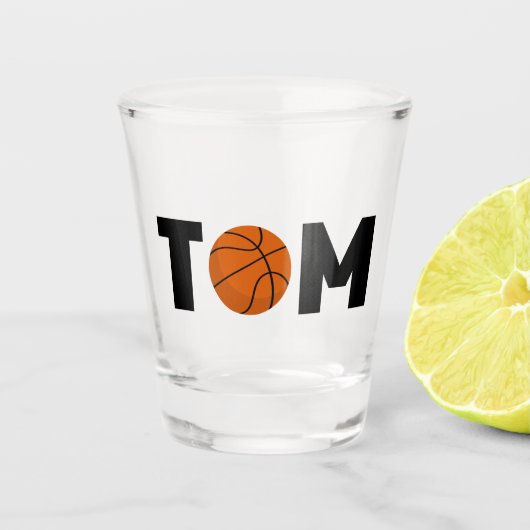 Tom Basketball Schnapsglas (Vorderseite)