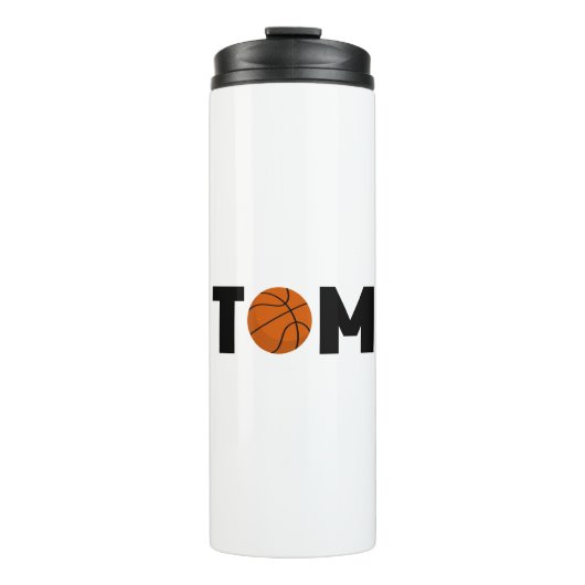 Tom Basketball Thermosbecher (Vorderseite)