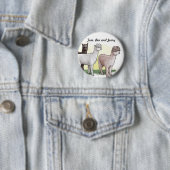 Tom-, Ben- und Jerry-Abzeichen Button (Beispiel)