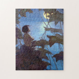 Tom beobachtet den Mond, Jessie Willcox Smith Puzzle