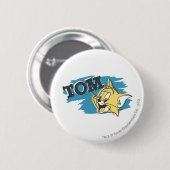 Tom Blue und Yellow Logo Button (Vorne & Hinten)