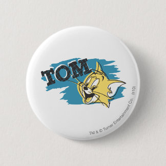 Tom Blue und Yellow Logo Button