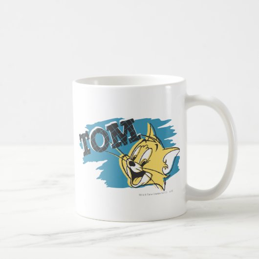 Tom Blue und Yellow Logo Kaffeetasse (Rechts)