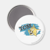 Tom Blue und Yellow Logo Magnet (Vorderseite/Rückseite)