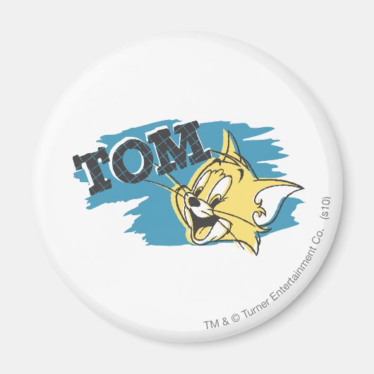 Tom Blue und Yellow Logo Magnet (Vorne)