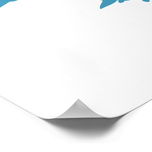 Tom Blue und Yellow Logo Poster (Ecke)