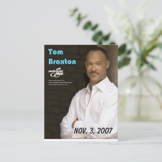 Tom Braxton Postkarte (Stehend Vorderseite)