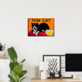 Tom Cat Lemon LabelOrosi, CA Poster (Heimbüro)