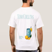 Tom Collins T-Shirt – Classic Gin Cocktail (Rückseite)