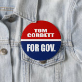 TOM CORBETT FÜR GOVERNOR BUTTON (Beispiel)