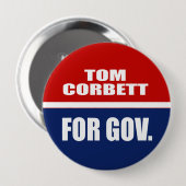 TOM CORBETT FÜR GOVERNOR BUTTON (Vorne & Hinten)
