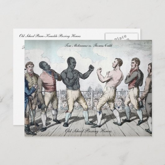 Tom Cribb vs. Thomas Molineaux Postcard Postkarte (Vorne/Hinten)