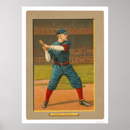Tom Downey Reds Baseball 1911 Poster (Vorne)