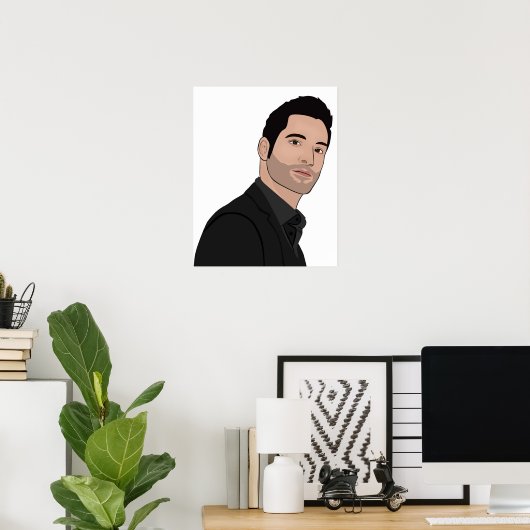 Tom Ellis Lucifer Poster (Heimbüro)