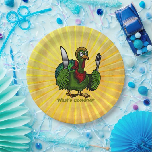 Tom Foolery Funny Türkei in Sunshine Pappteller (Party)
